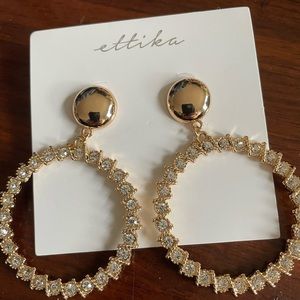 Ettika gold hoop earrings